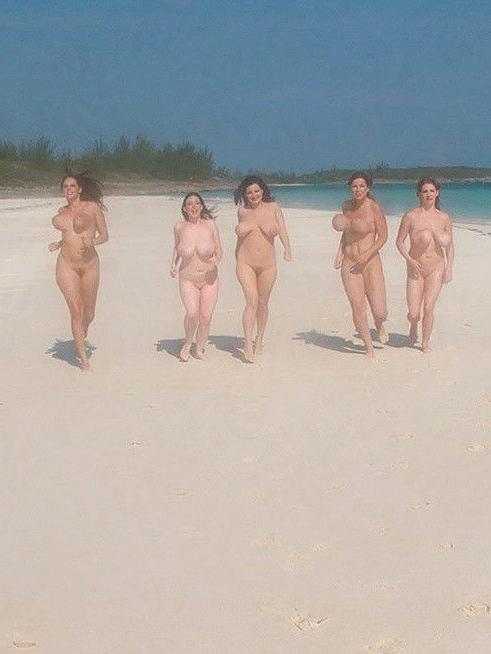 The busiest porn stars in casting on the beach Photo